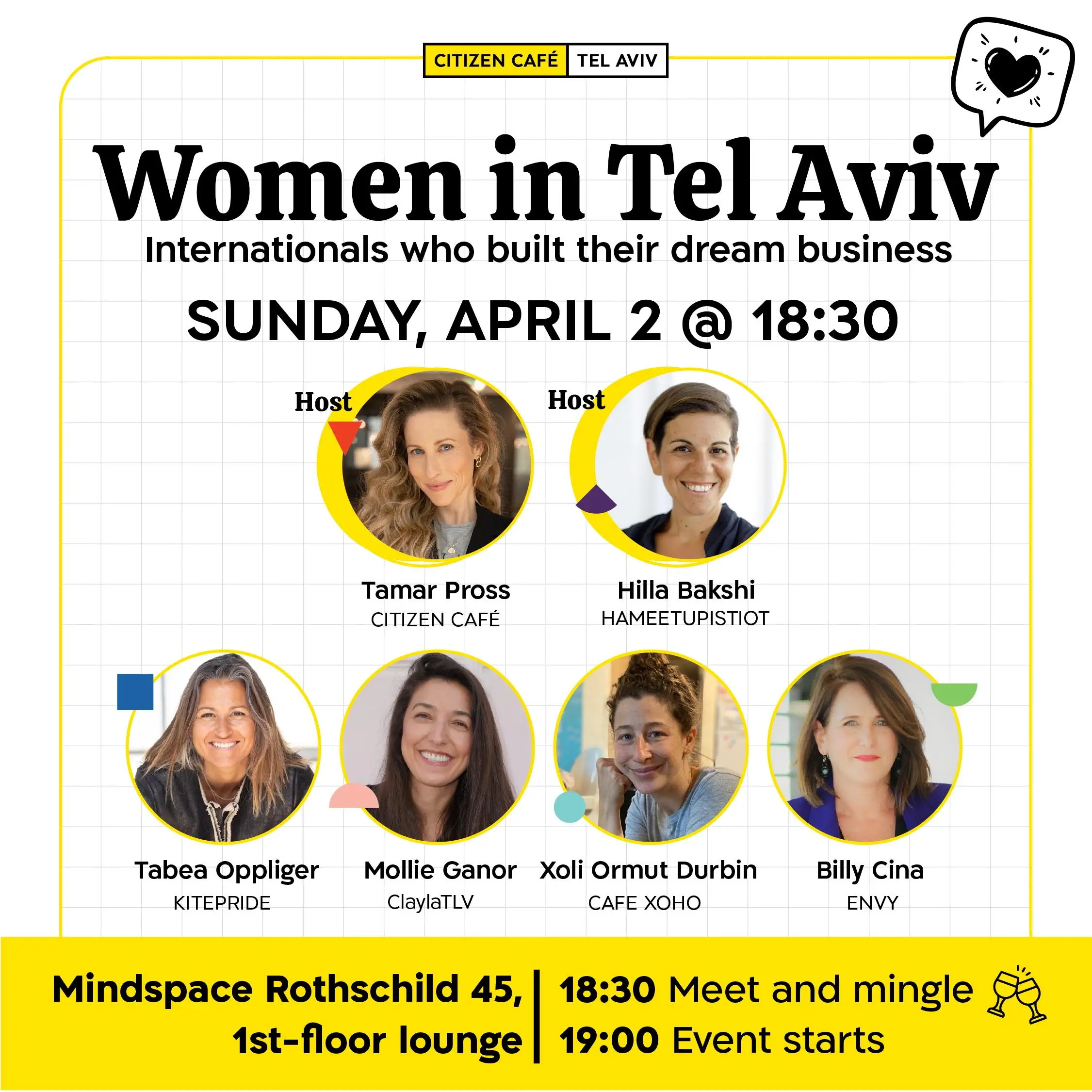 Women in Tel Aviv Panel Citizen Café TLV